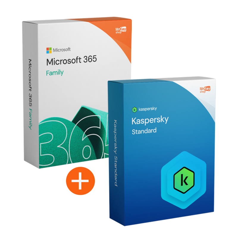 Microsoft 365 Family + Kaspersky Standard (5 dispositivi / 1 anno) - Bundle-image-458
