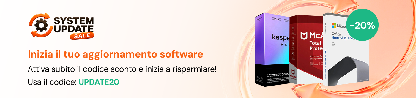 System Update 20%: offerte licenze software scontate