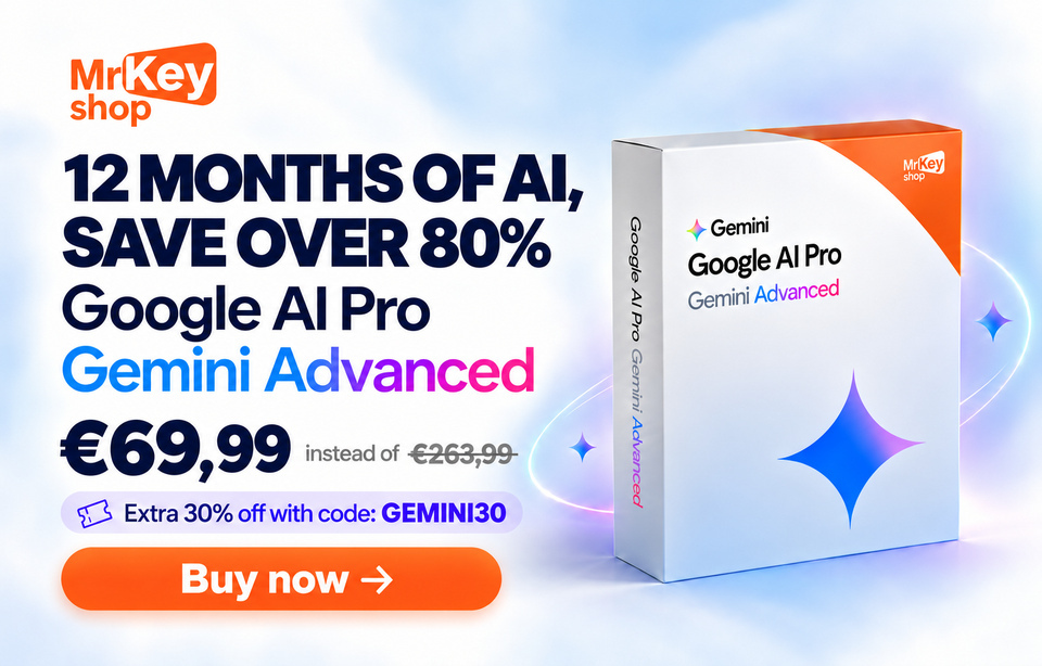 Google AI Pro for 12 months: extra 30% off with GEMINI30